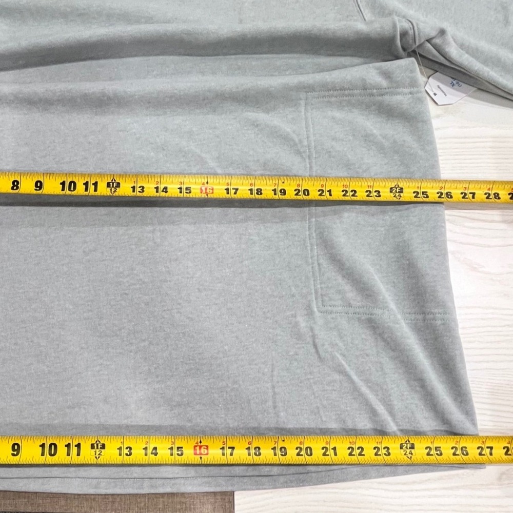Grey Maternity Sweatshirt Dress Womens XL Minimalist Fall Casual Athleisure NEW - Picture 9 of 9